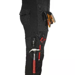 Monterkové nohavice traky EREBOS, čierne